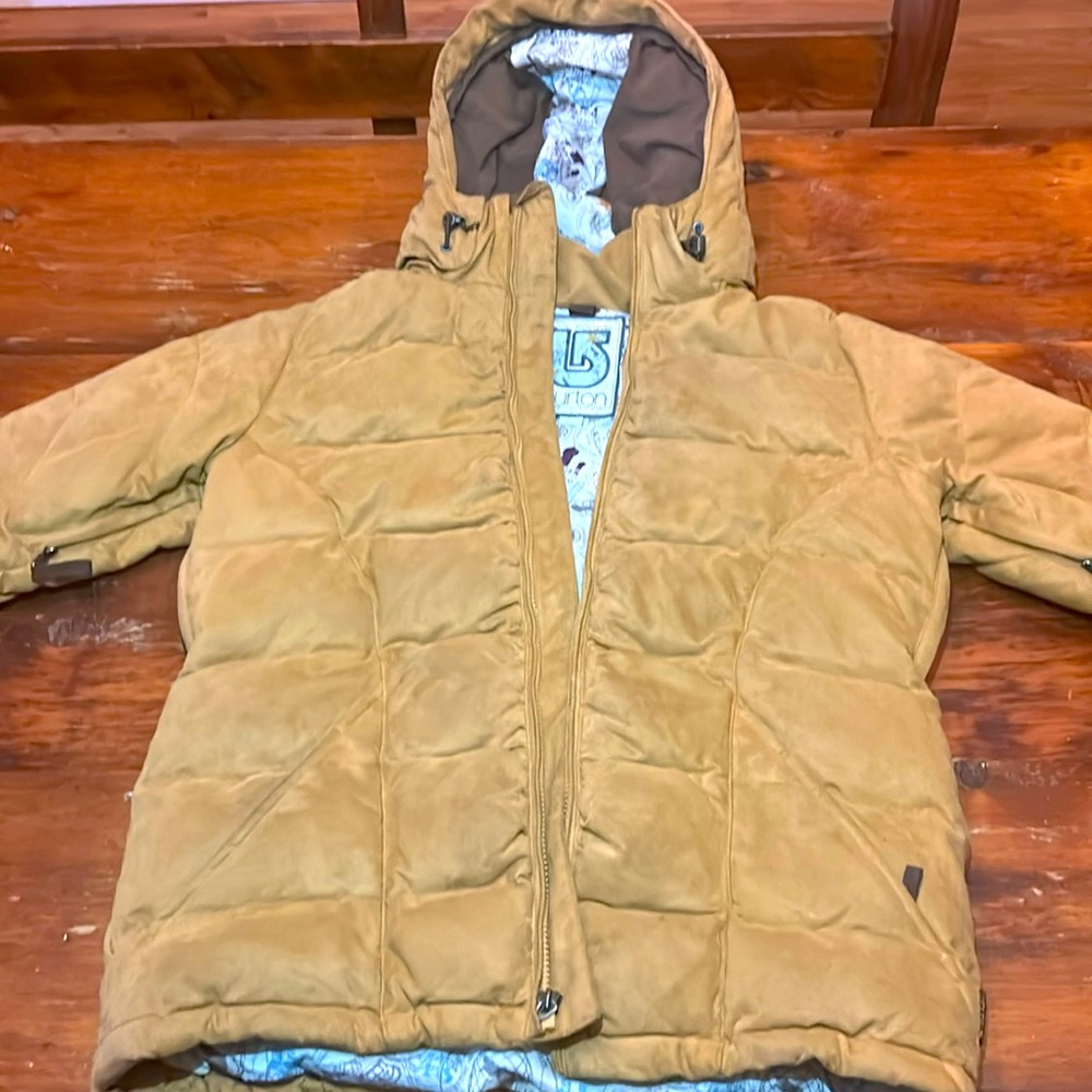 burton Suede cozy down puffer